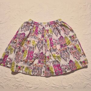 Lands' End girls size 8 skirt, elastic waist with modesty shorts VVGUC